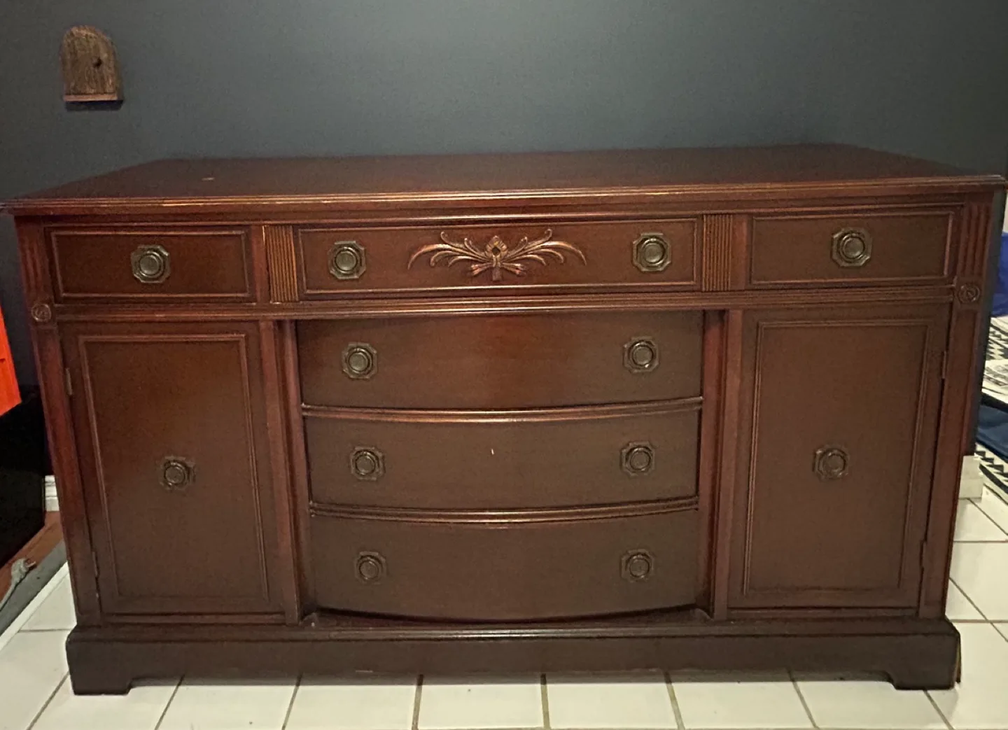 Antique Wooden Buffet Sideboard thumbnail