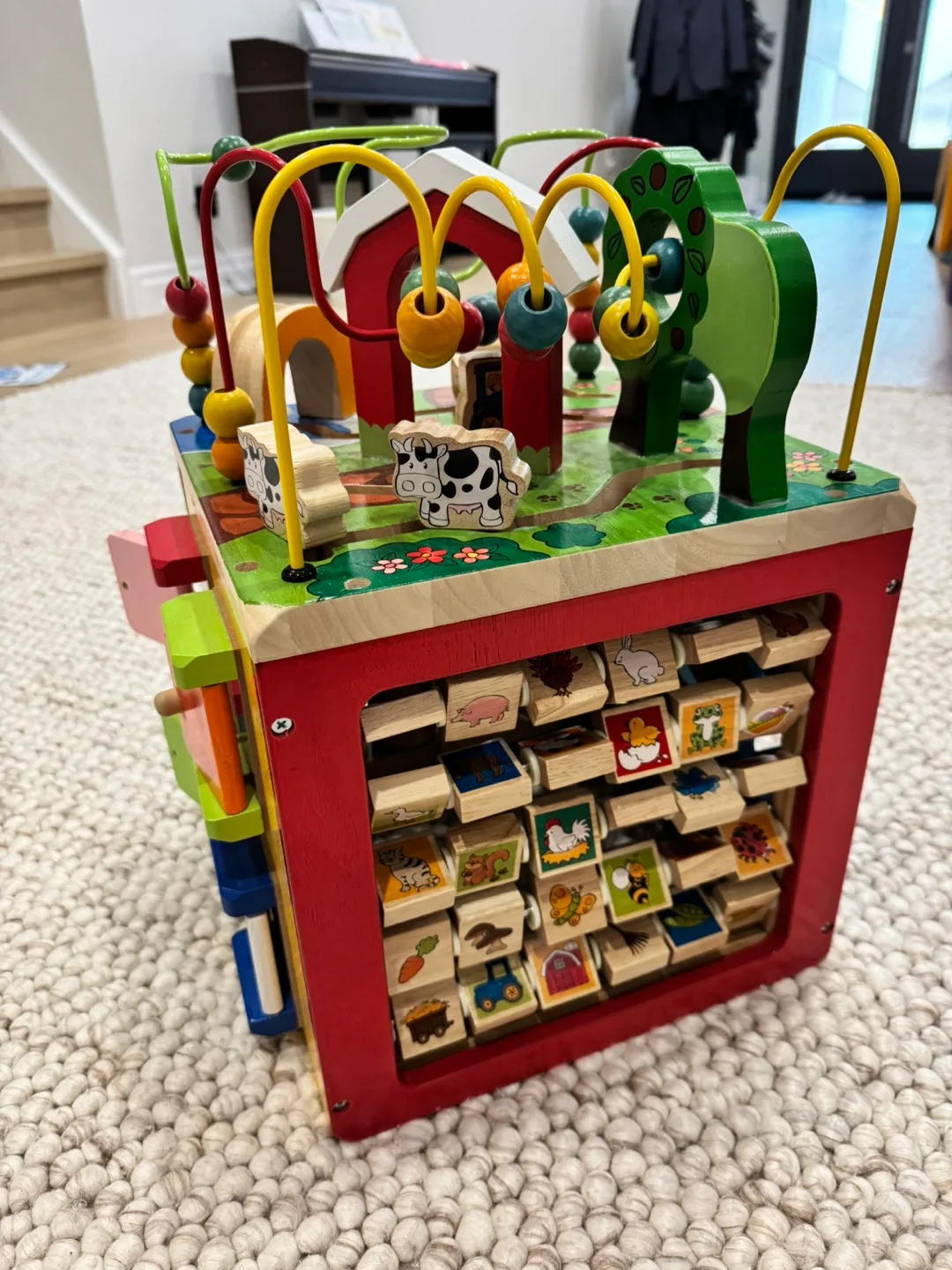 Battat Wooden Activity Cube Toy thumbnail