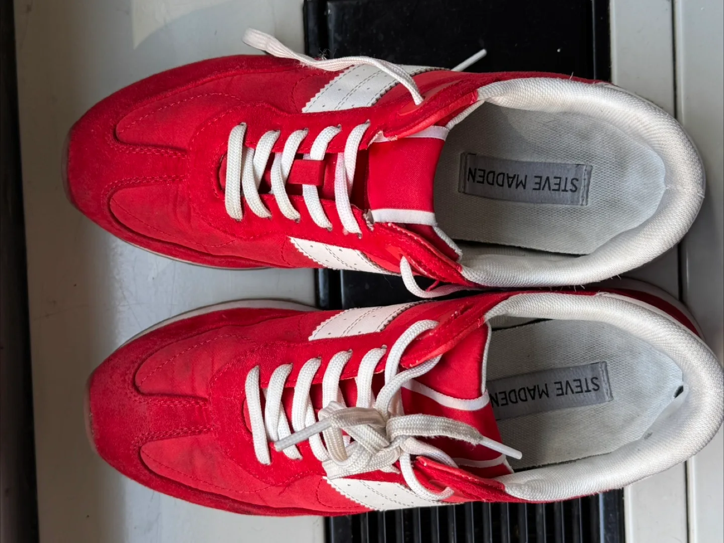 Steve Madden Red Sneakers thumbnail