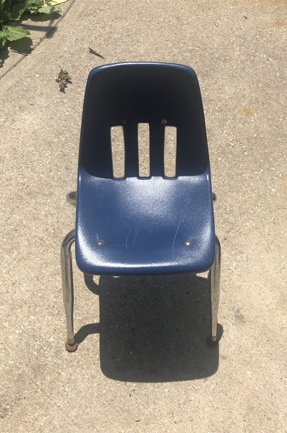 Kids Chrome/Blue 9000-14 Chair