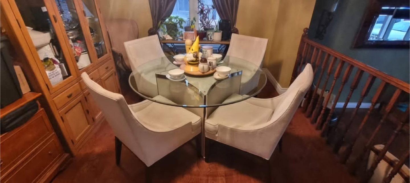 Designer table and chairs