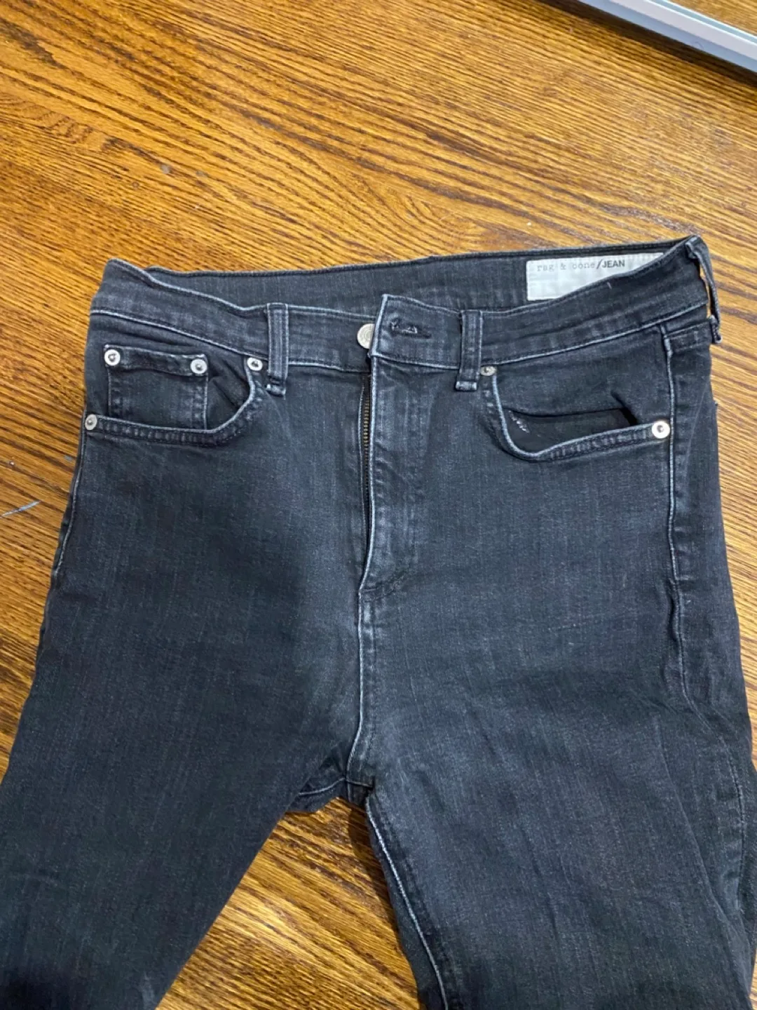 Rag & Bone Black Denim Jeans image indicator(3)
