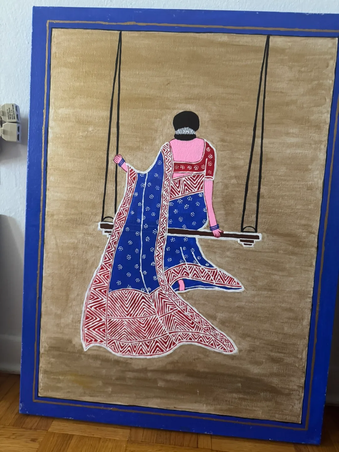 Painting of Woman on Swing thumbnail