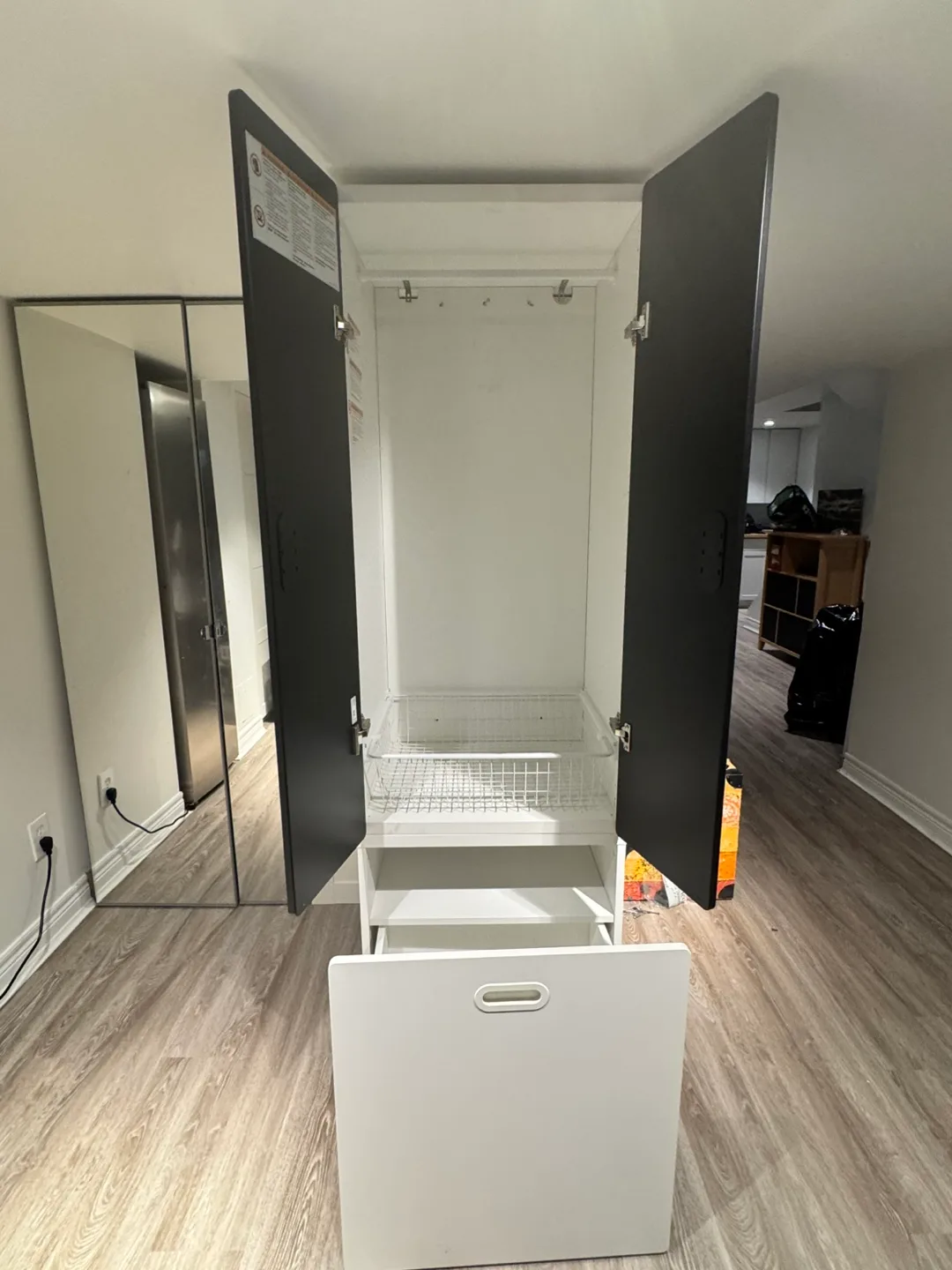 IKEA STUVA Wardrobe Combination - Black/White image indicator(2)