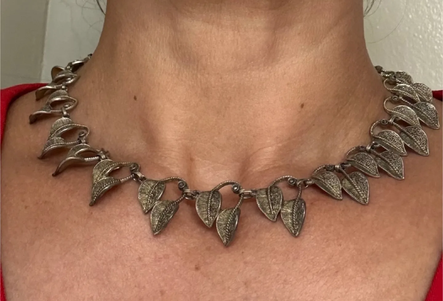 🇨🇦🍁Vintage Nina Ferrer 925 Silver Necklace thumbnail