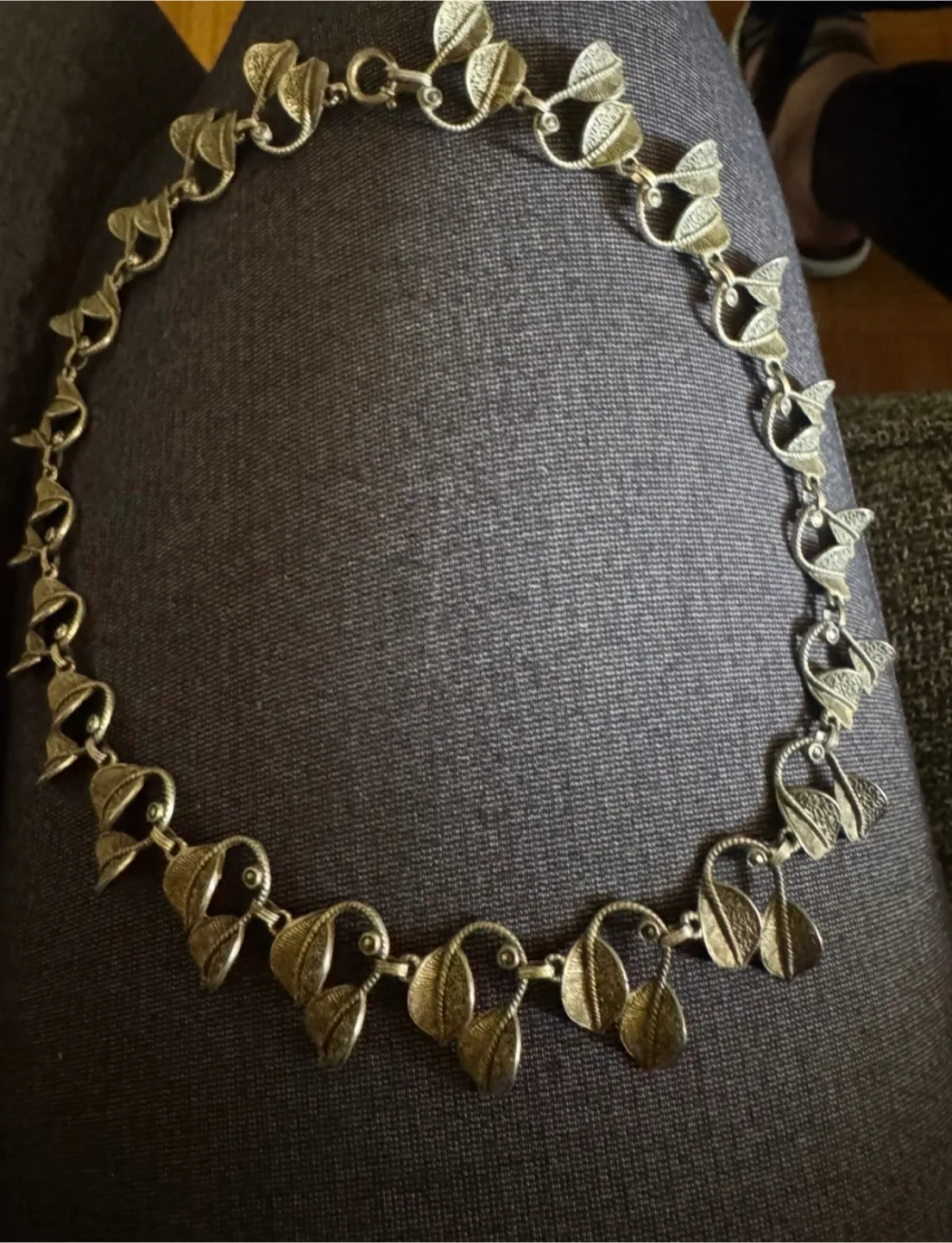 🇨🇦🍁Vintage Nina Ferrer 925 Silver Necklace image indicator(4)