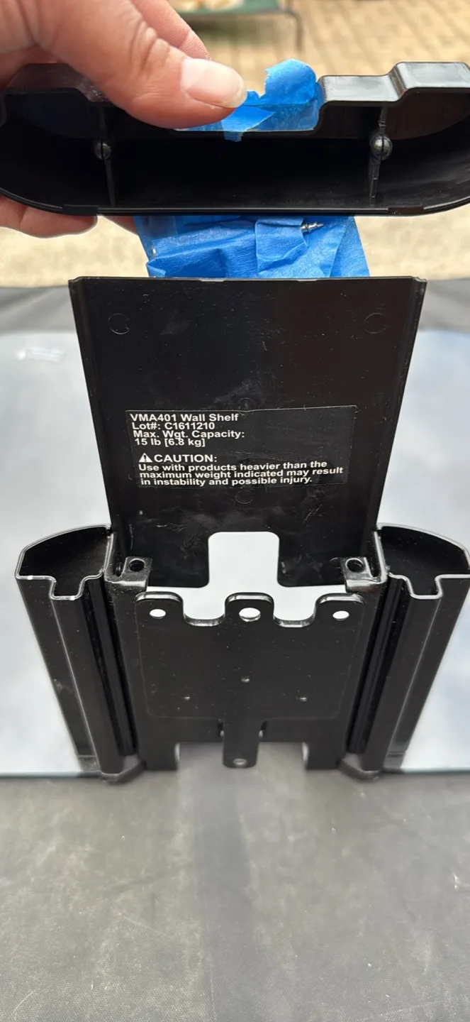 Sanus Small Single Shelf Black image indicator(4)