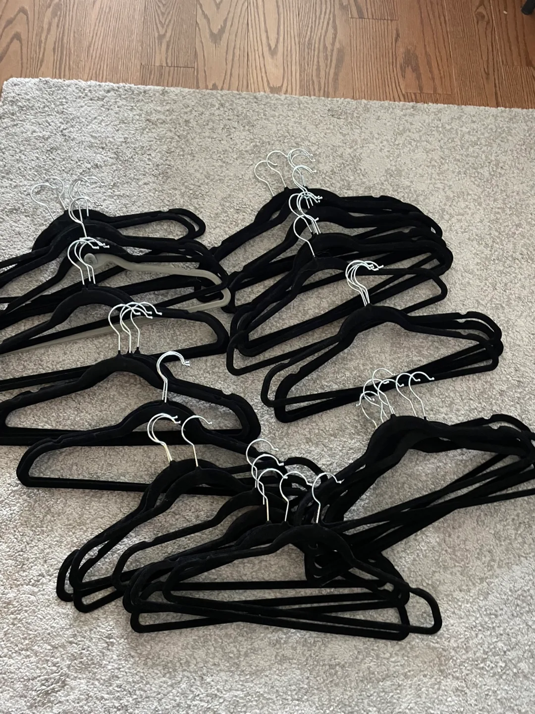 Black Velvet Hangers (set 3) thumbnail