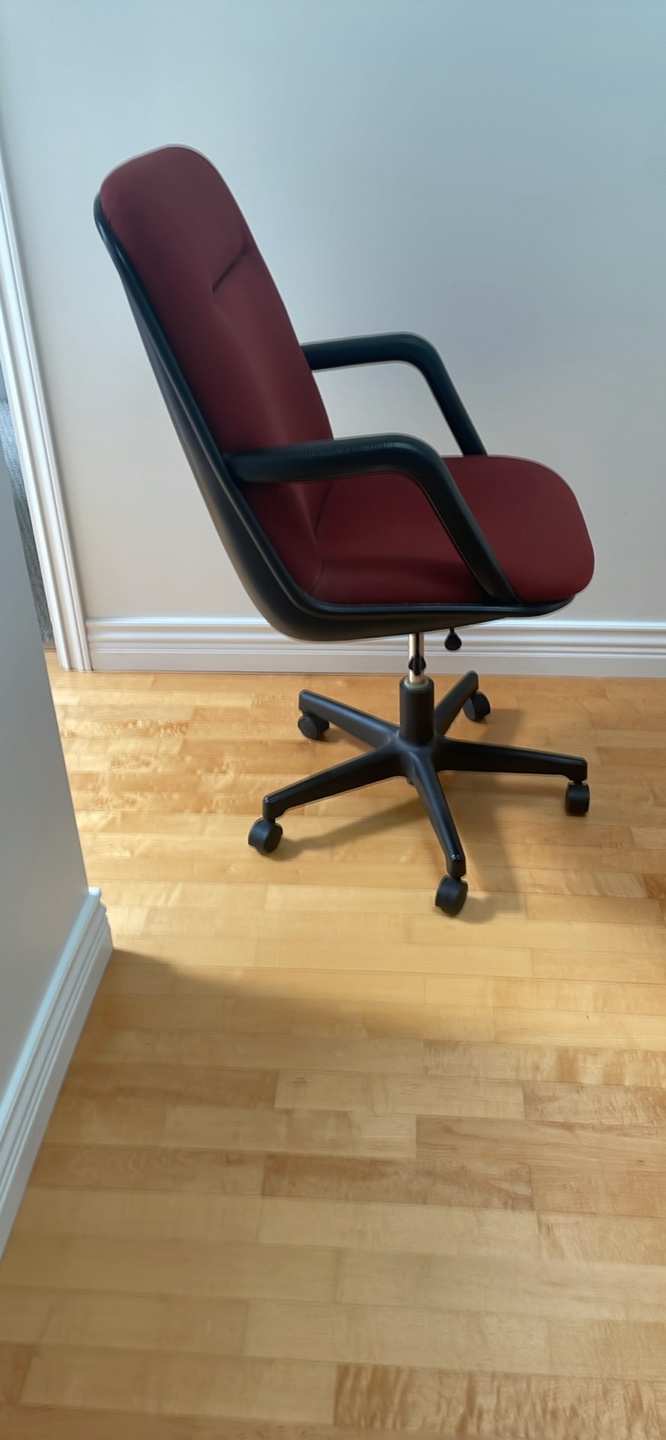 Burgundy Office Chair - photo 2