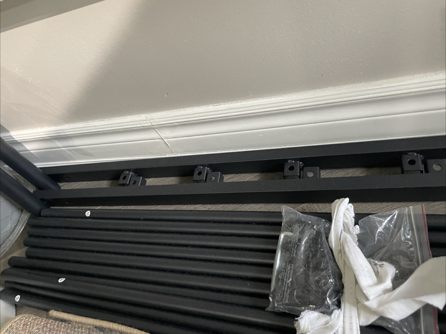 Twin Size Black Metal Bed Frame - photo 4