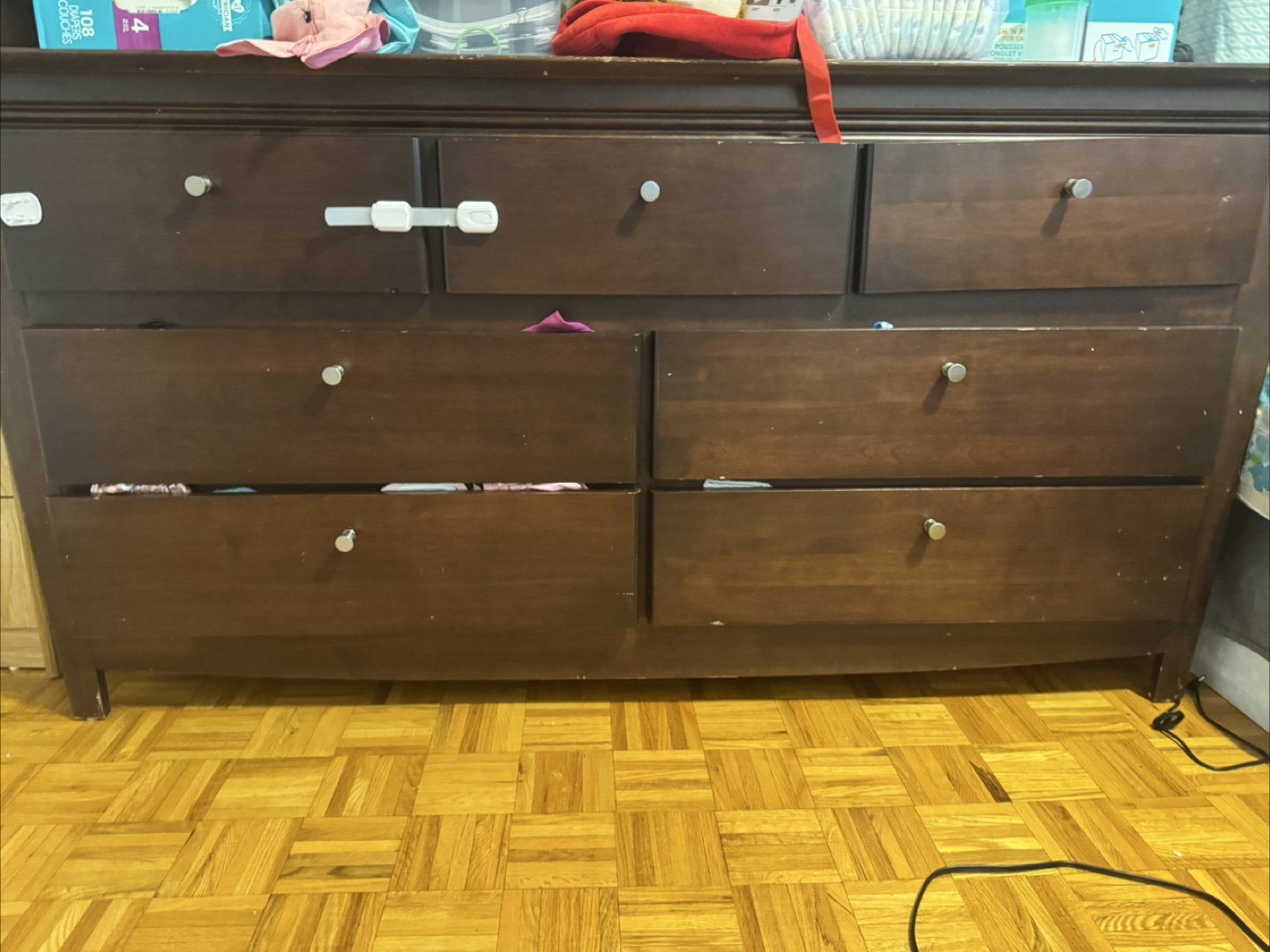 Brown Wooden Dresser