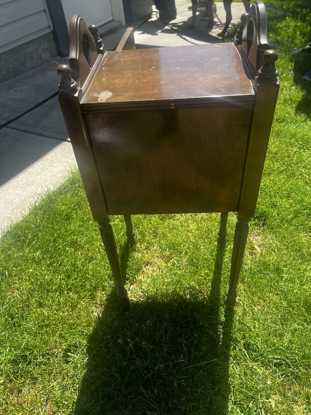 Vintage Wooden Bedside Table - photo 4