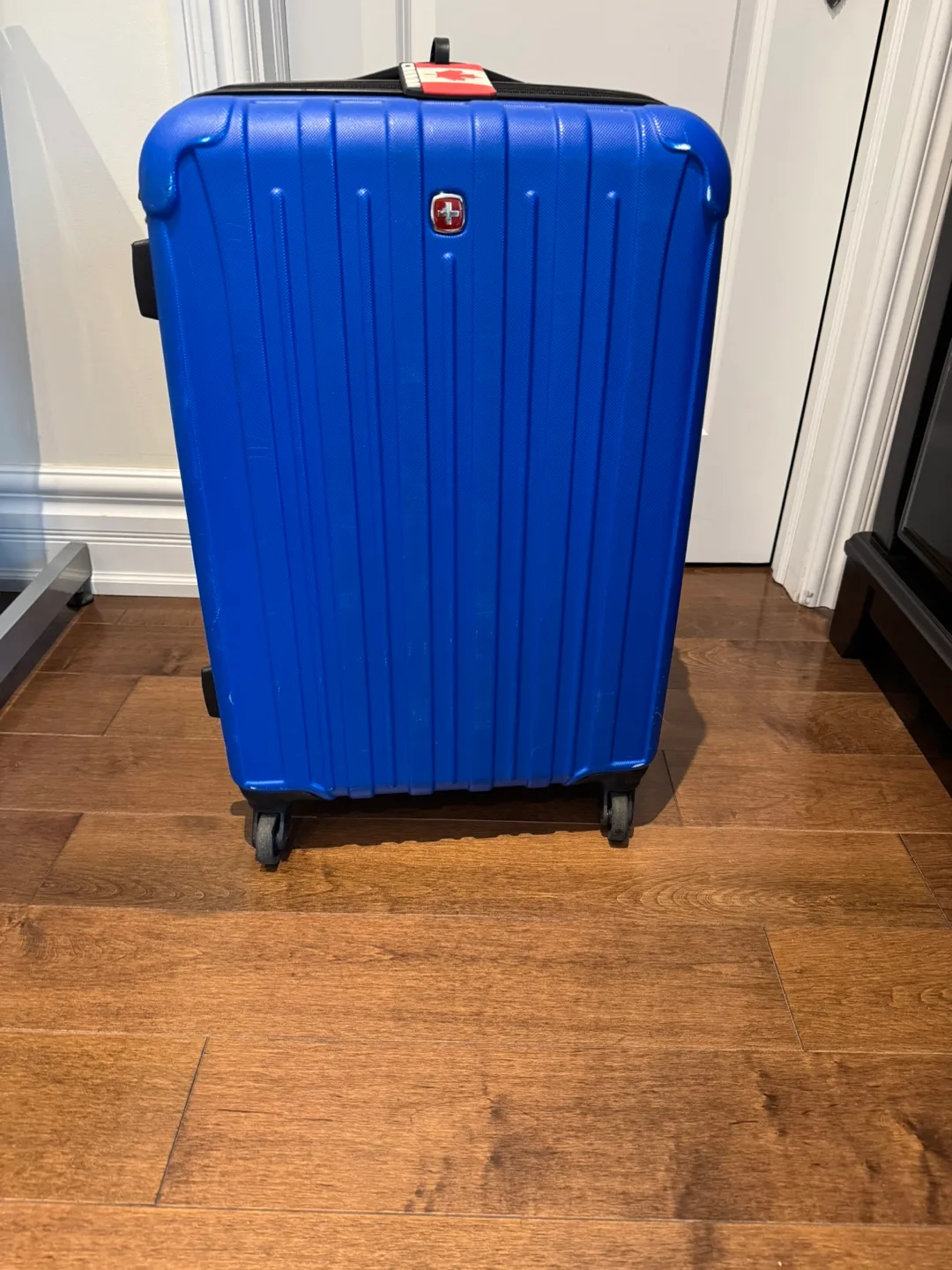 Swiss Gear Blue Hardside Carry-On Suitcase thumbnail