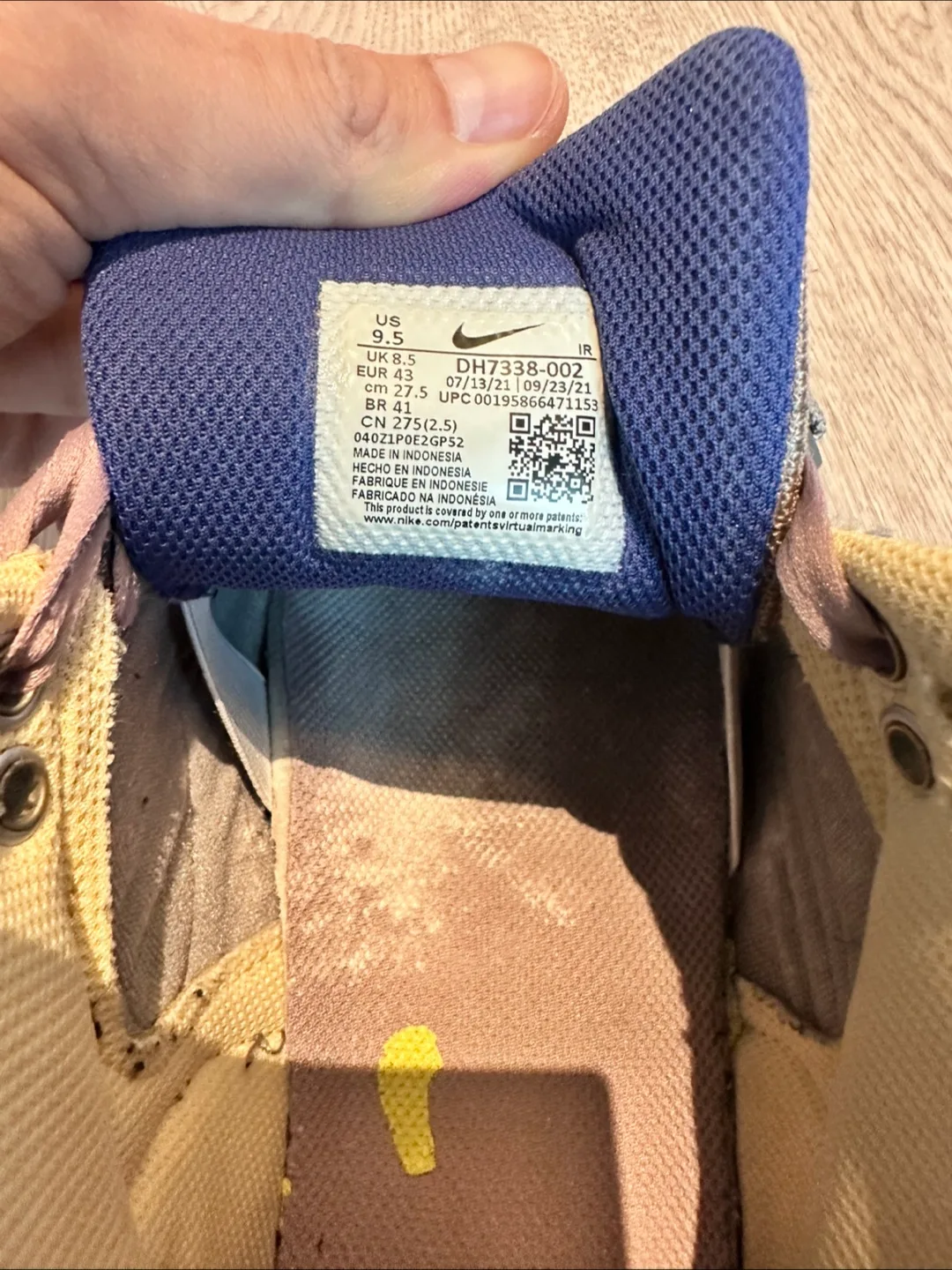 Nike Air Trainer 1 SP Grey Haze 9.5 US men image indicator(7)