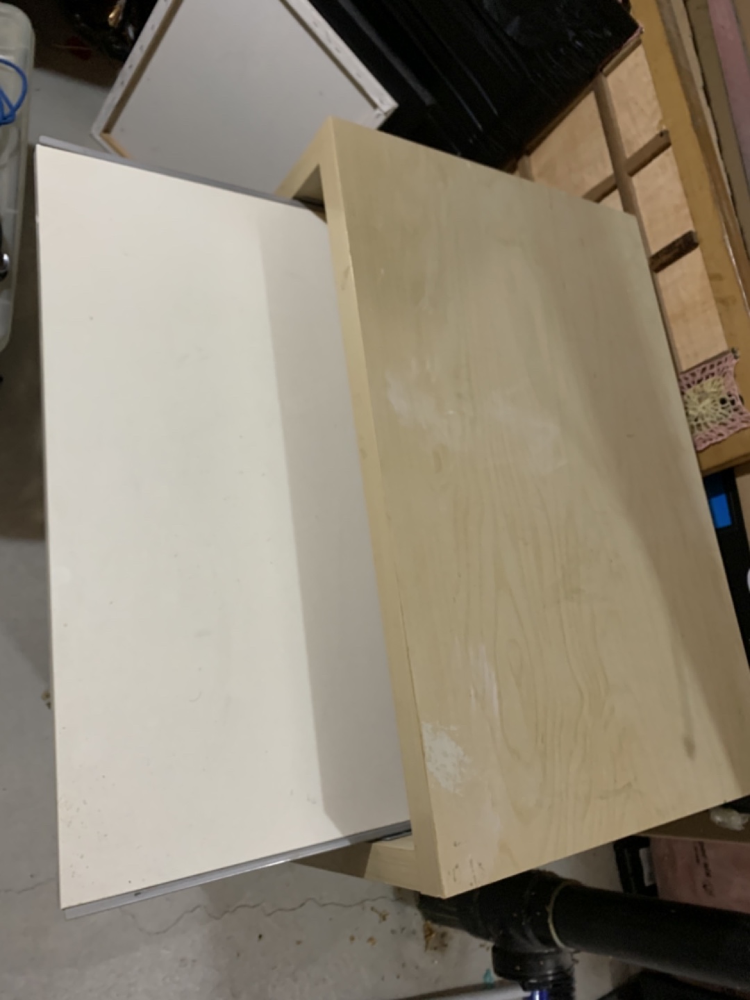 Small Wooden Cabinet with tray - photo 2