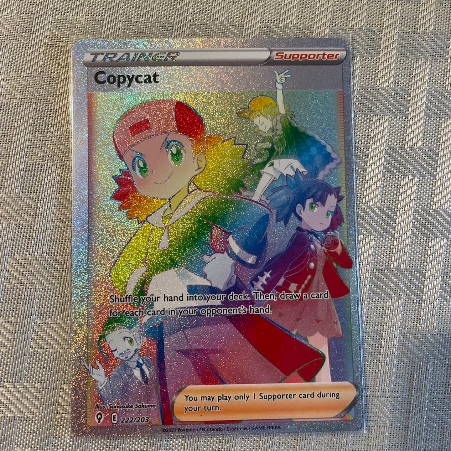 Copycat Trainer Full Art Secret Rare Pokemon Card thumbnail
