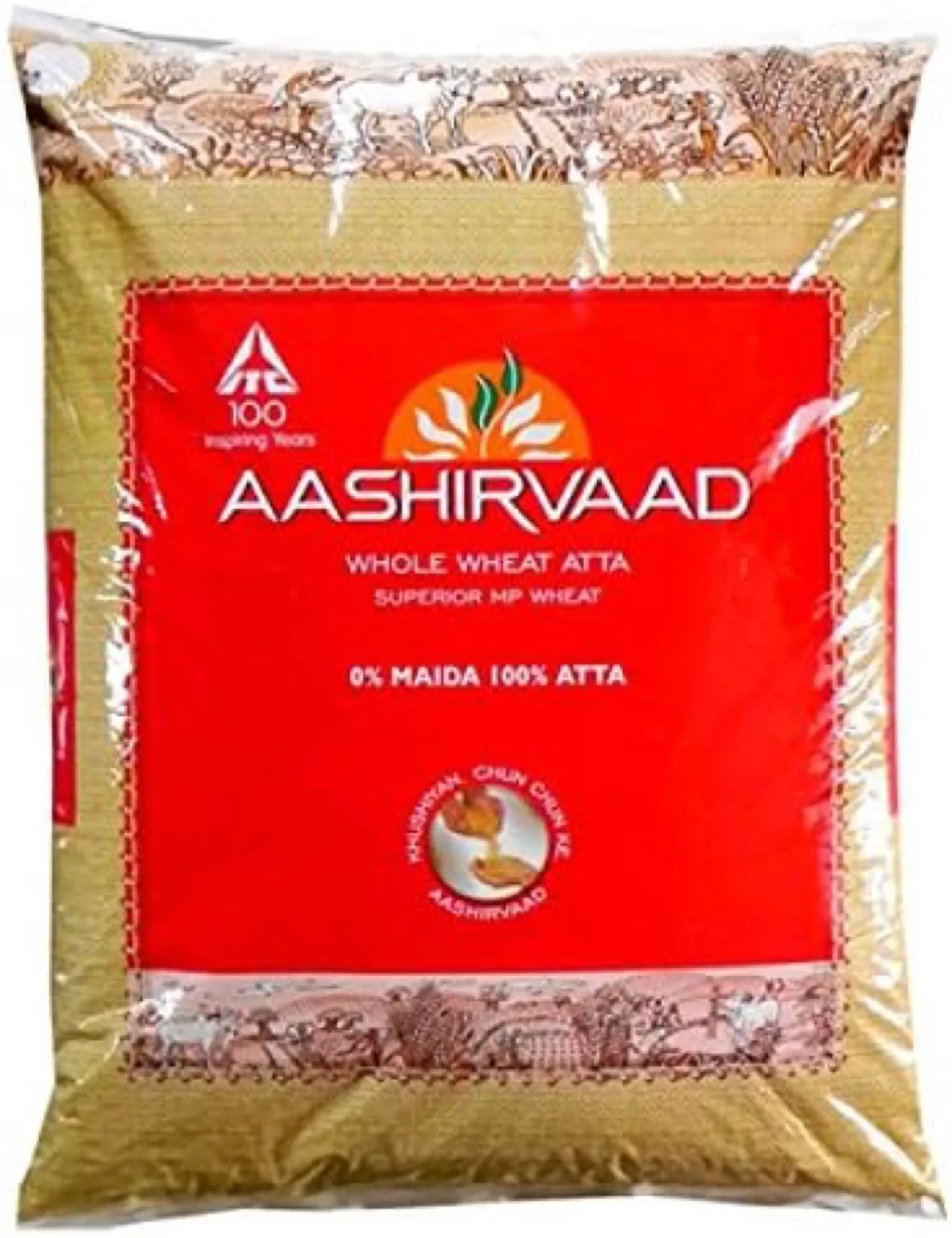 Aashirvaad Whole Wheat Atta - 9.07 KG thumbnail