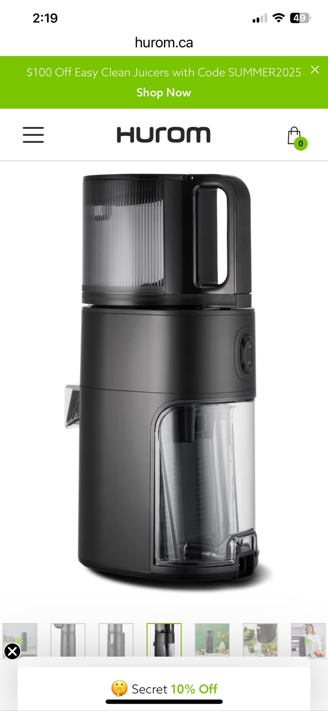 Hurom H400 Easy Clean Slow Juicer - Like New! - photo 4