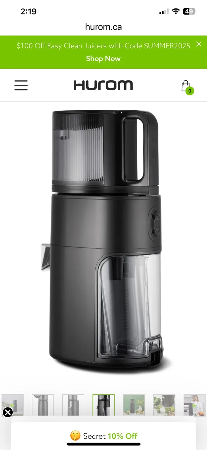 Hurom H400 Easy Clean Slow Juicer - Like New! image indicator(4)