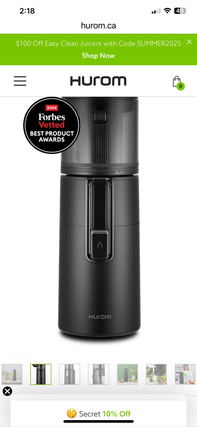 Hurom H400 Easy Clean Slow Juicer - Like New! - photo 2
