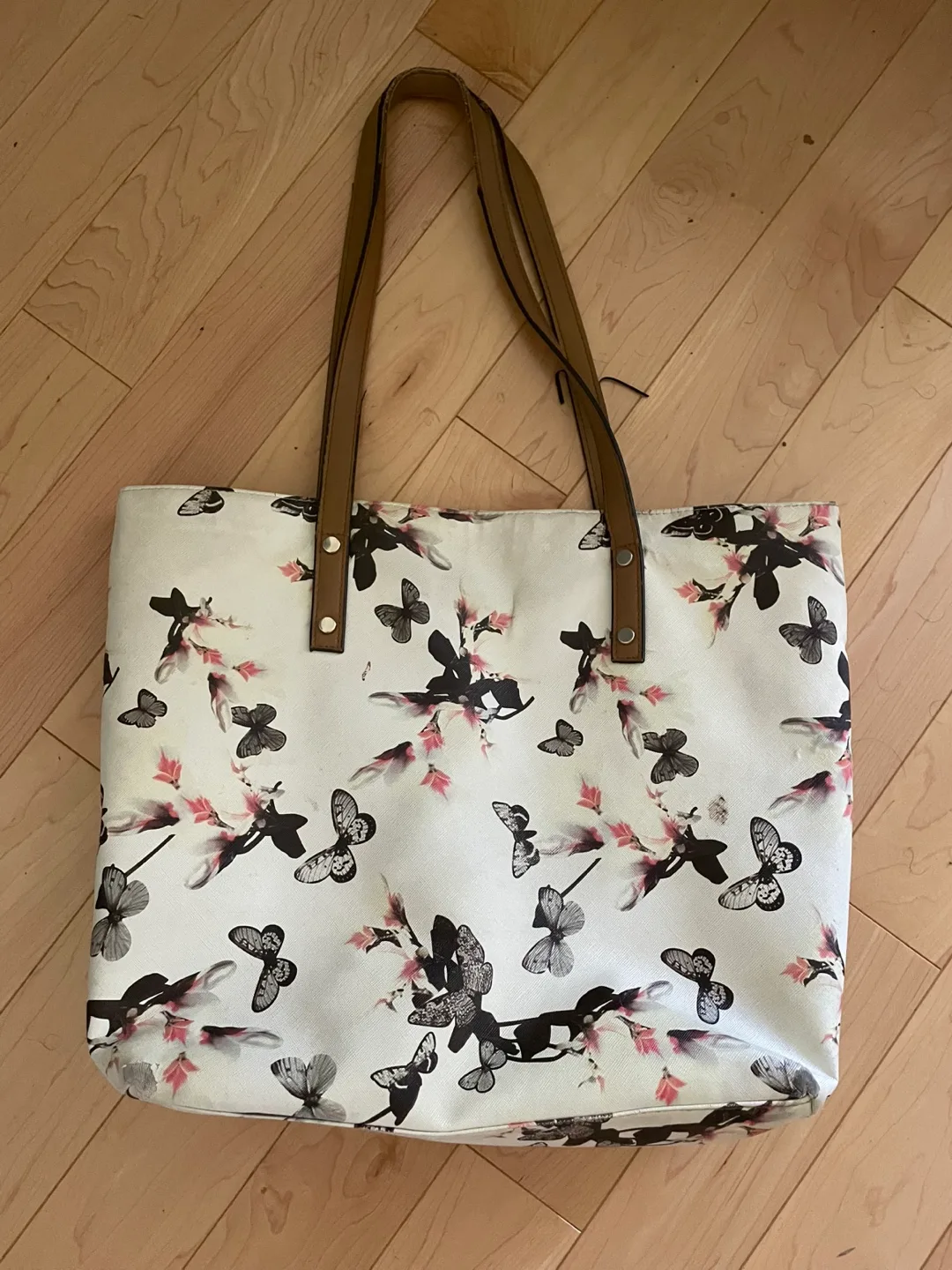 Butterfly Print Tote Bag thumbnail