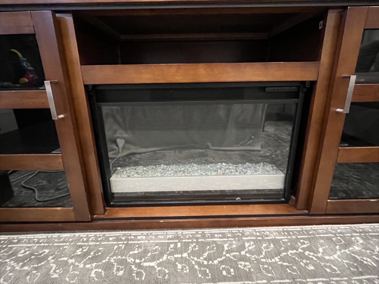 TV Stand with Electric Fireplace Insert - photo 4