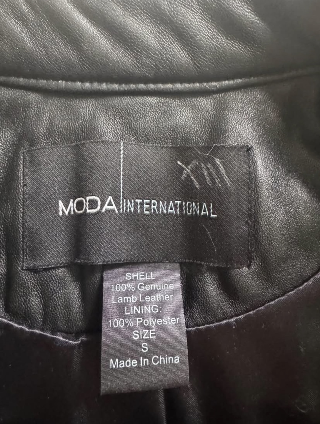 Real Leather black jacket - small - Moda International - photo 2