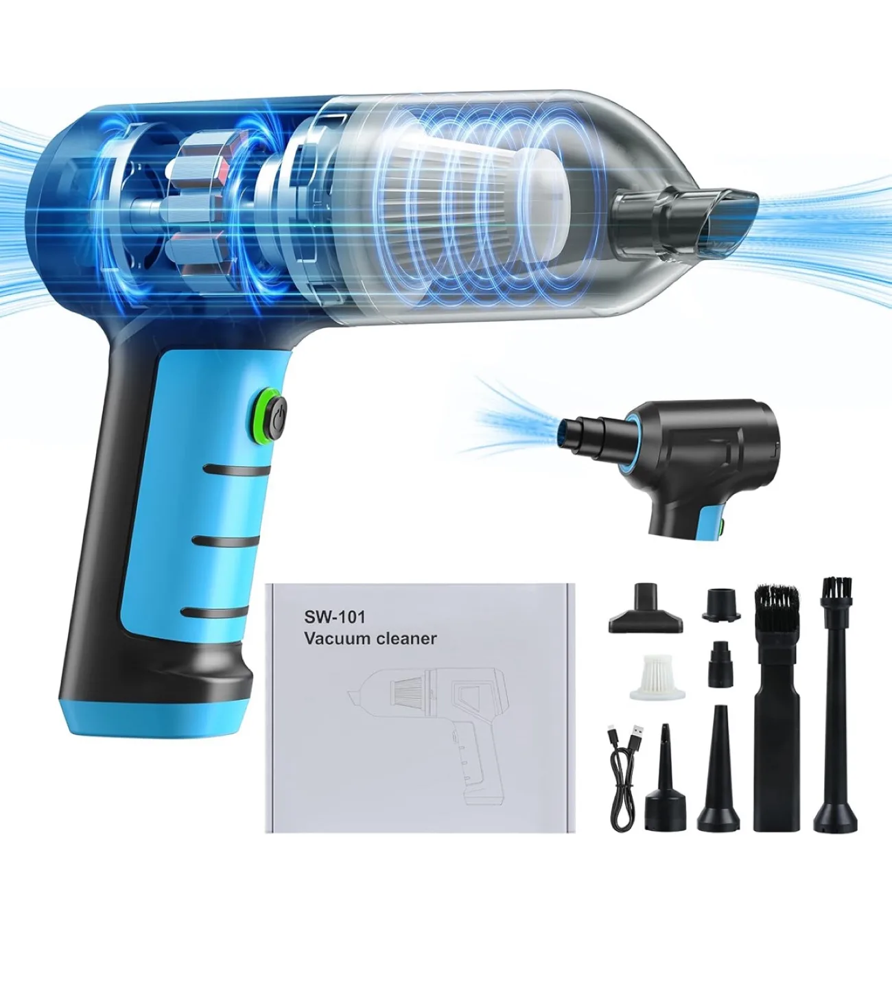 Cordless Car Vacuum Cleaner - 16000PA Suction thumbnail