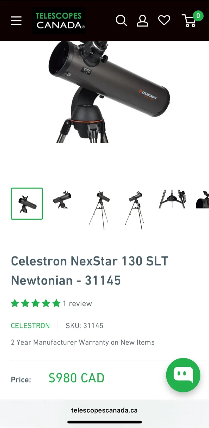Celestron NexStar 130SLT computerized Telescope image indicator(10)