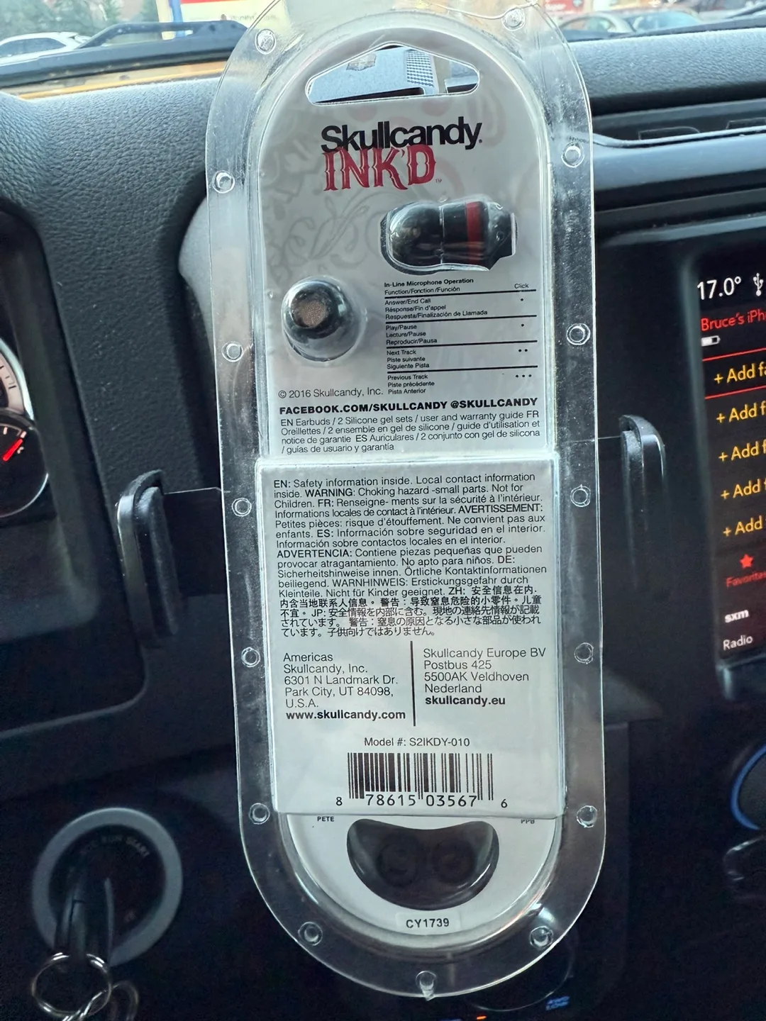 New Skullcandy INKD Microphone & Remote Earbuds image indicator(3)
