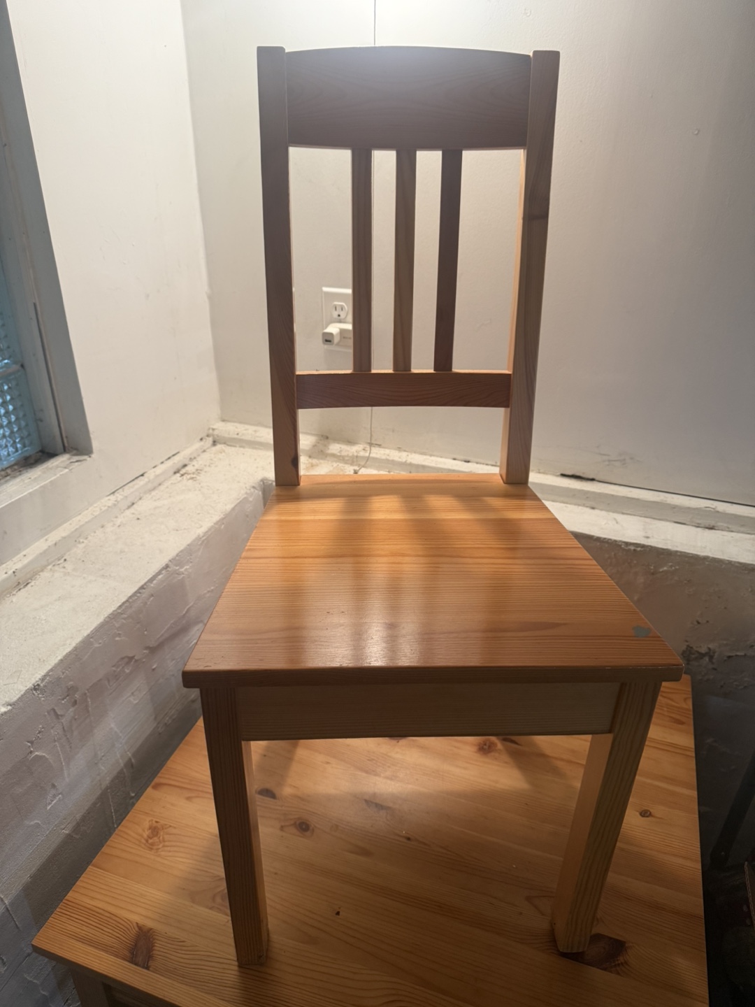 IKEA Solid Wood Dining Table and Chair Set - photo 2