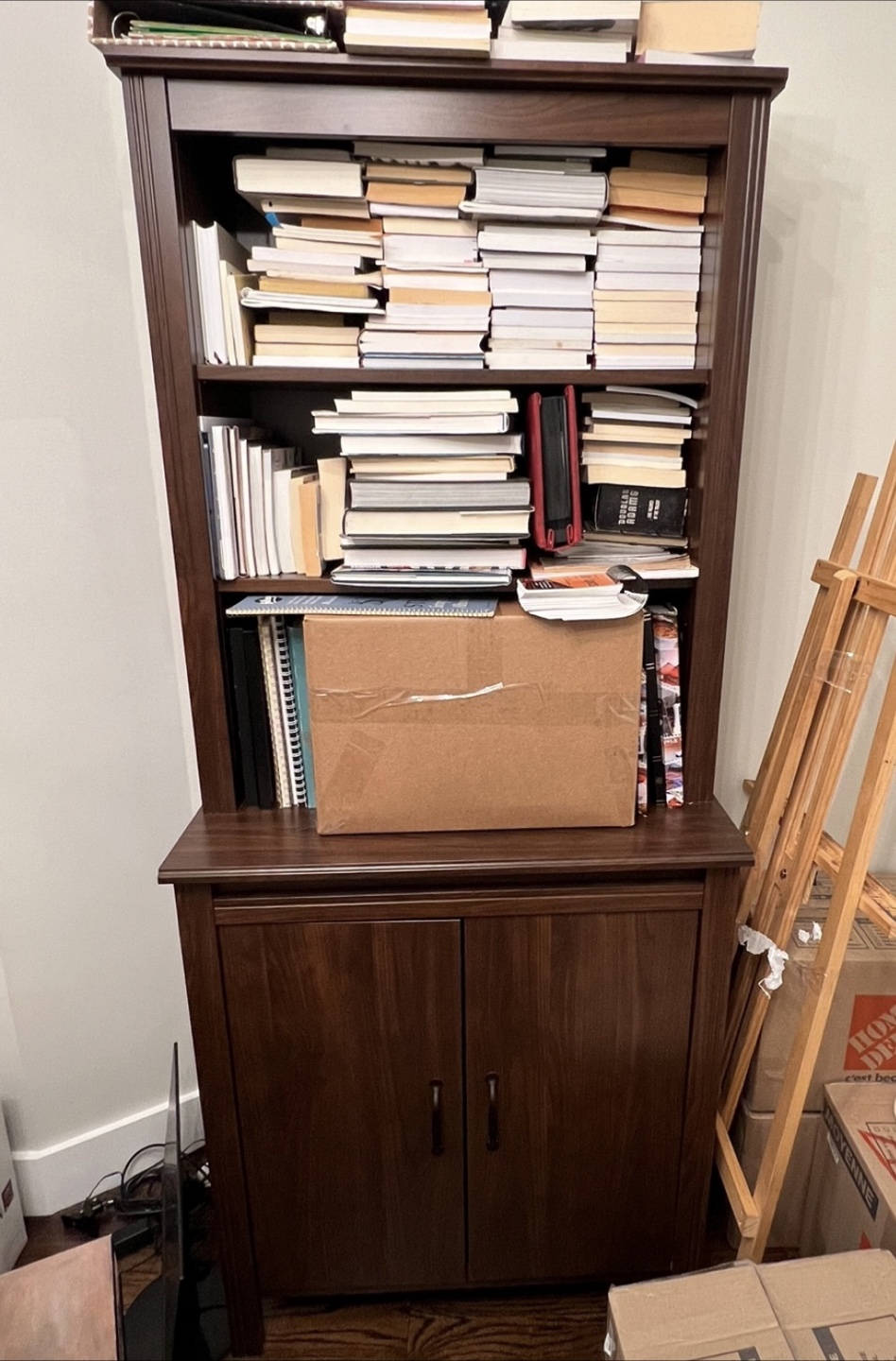 IKEA Wooden Bookcase with Cabinet