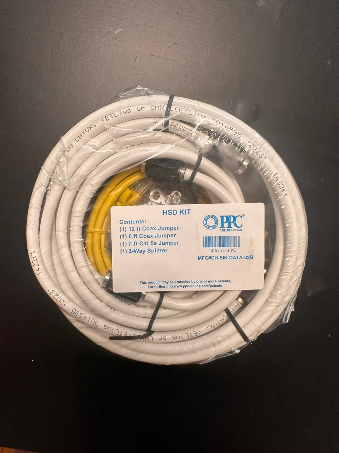 New PPC HSD Kit Coax Jumper & 2-Way Splitter thumbnail