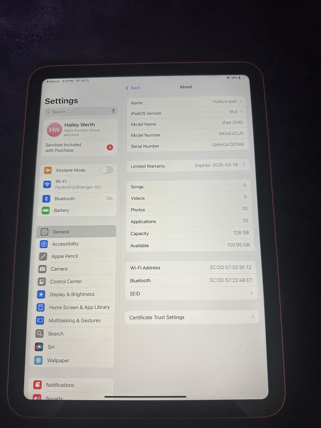 iPad A16 (newest Gen) - photo 4