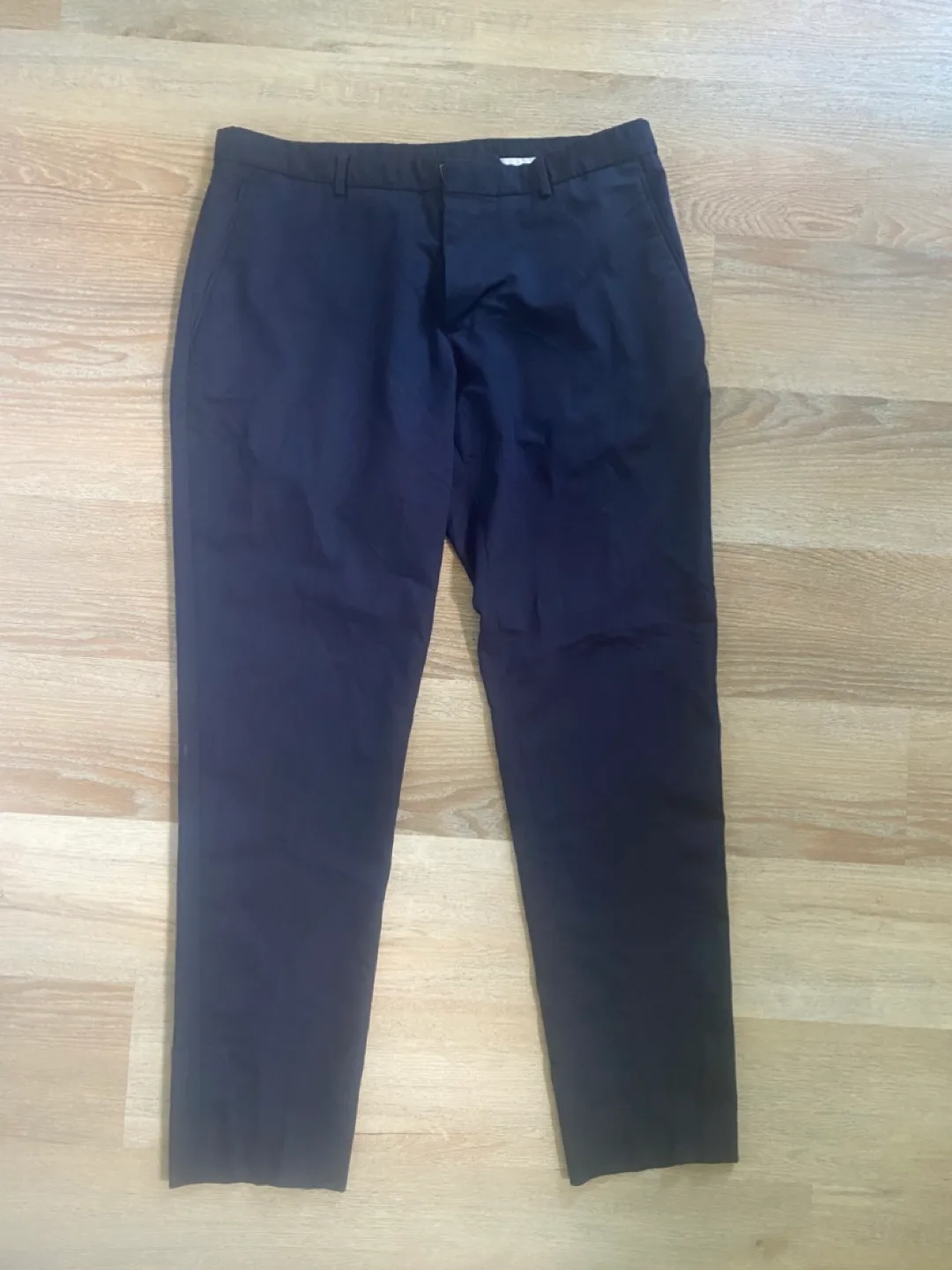 Zara Man Navy Blue Trousers - Size 34 thumbnail
