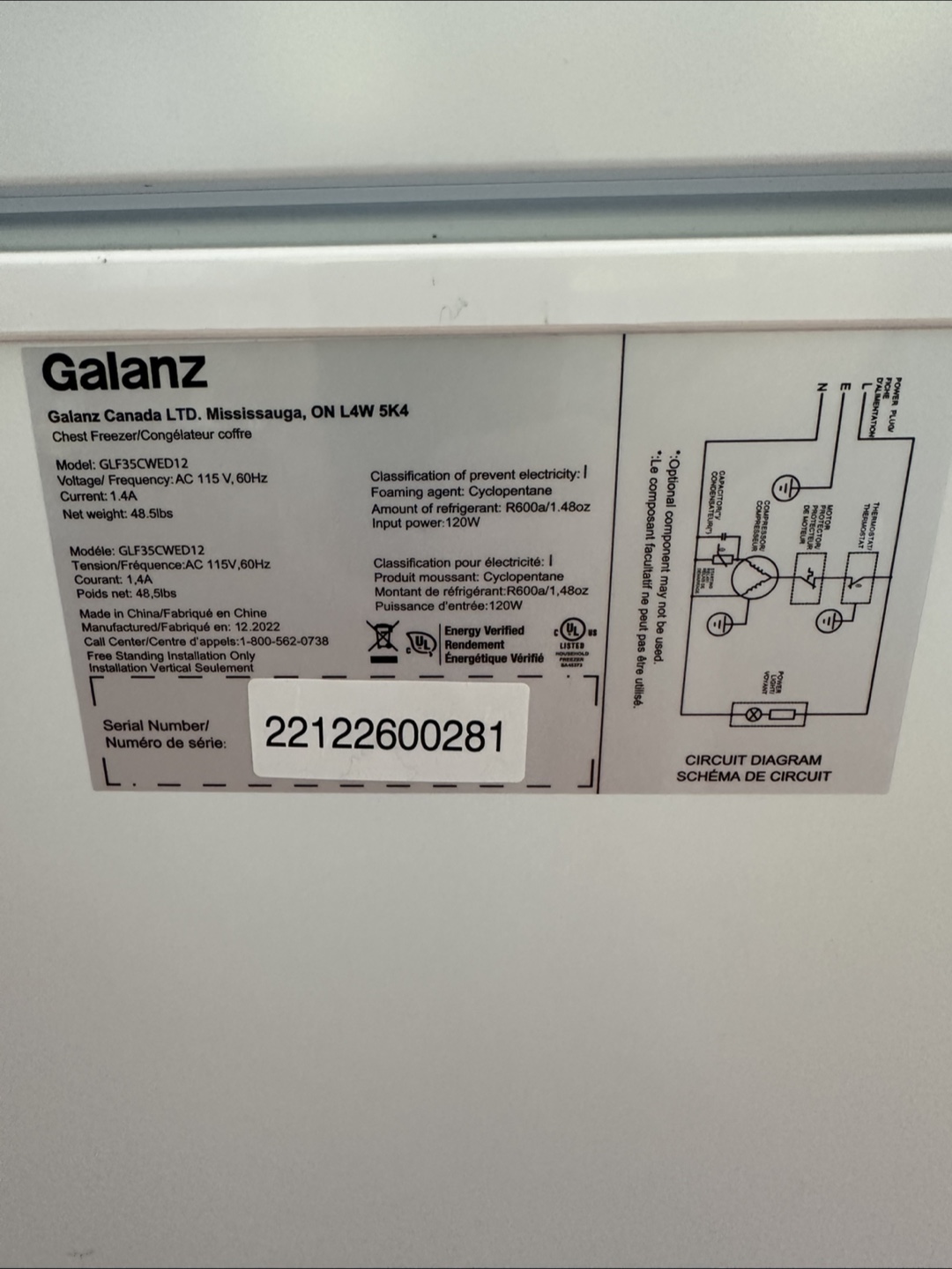 Galanz 3.5 Cubic Feet Chest Freezer - photo 4