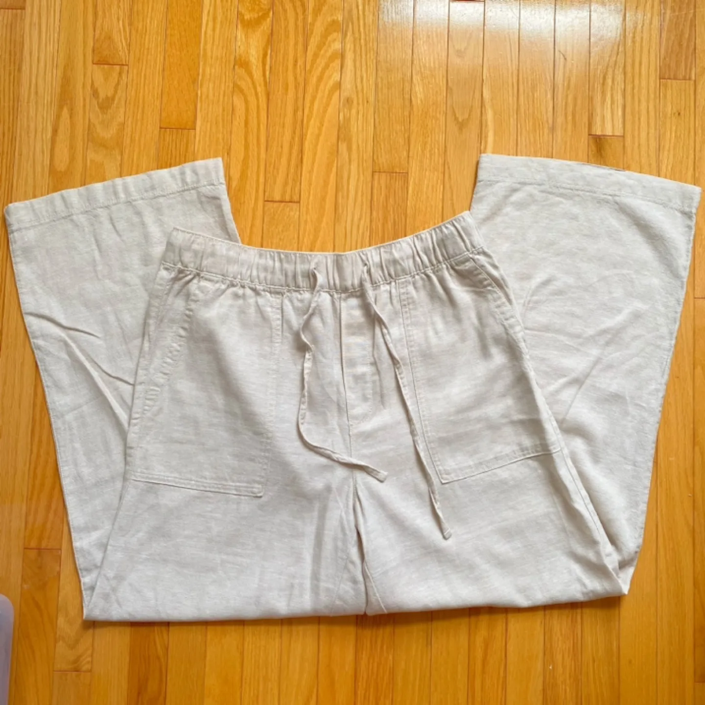 GAP Linen Blend Wide Leg Pants - Size M thumbnail
