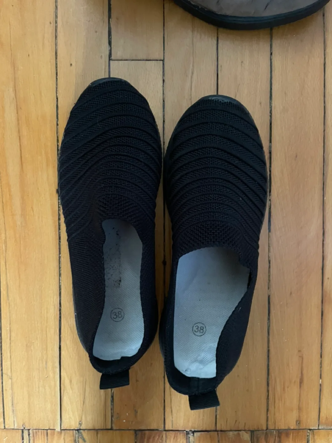 Black Slip-On Shoes - Size 38 thumbnail