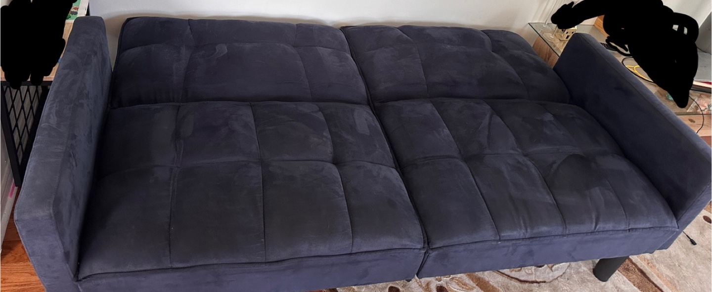 Dark Blue Futon Sofa Bed