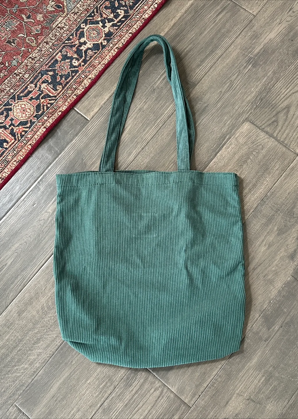 Green Corduroy Tote Bag thumbnail