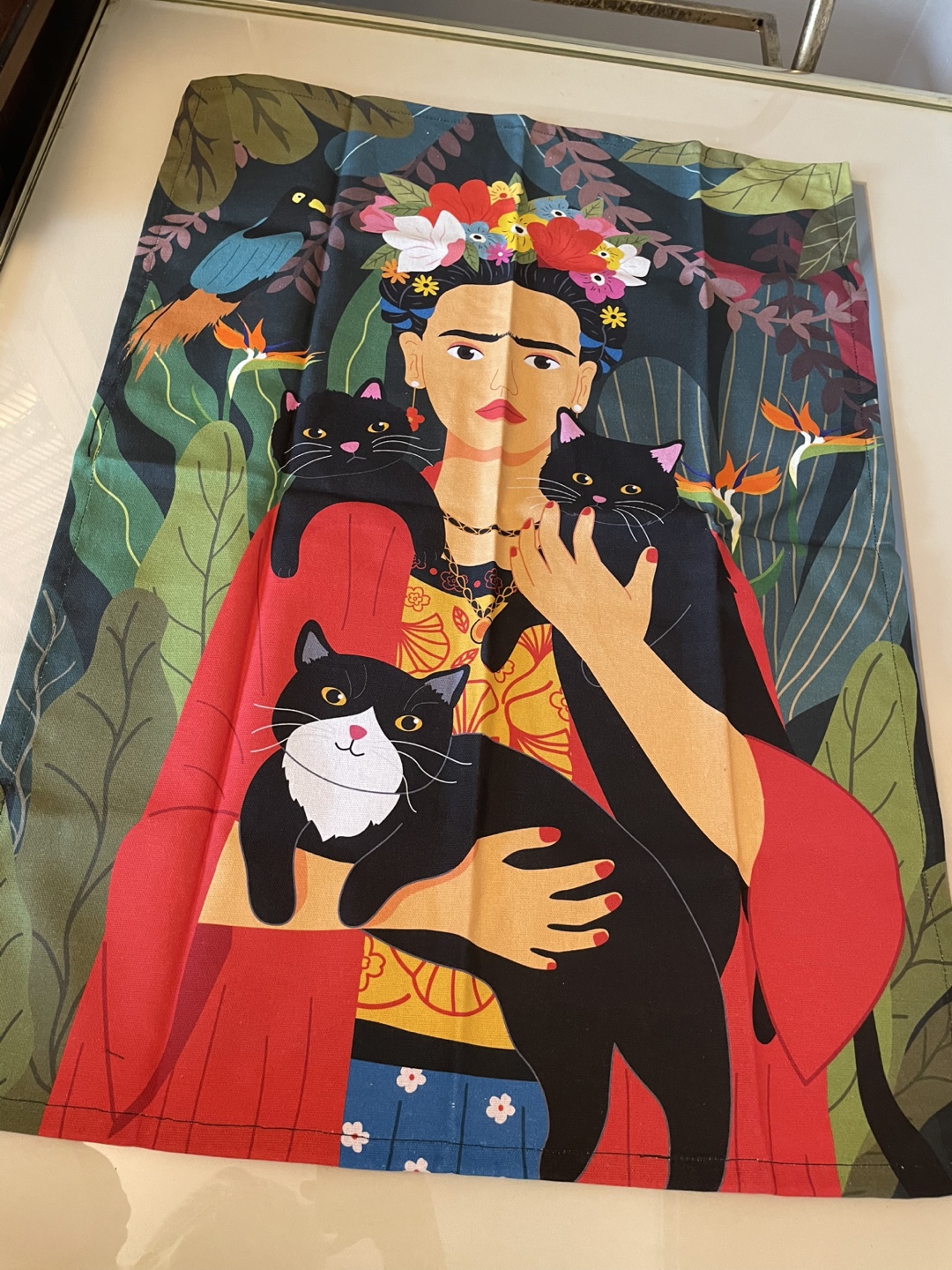 Naked Decor Frida Cat Tea Towel - NEW