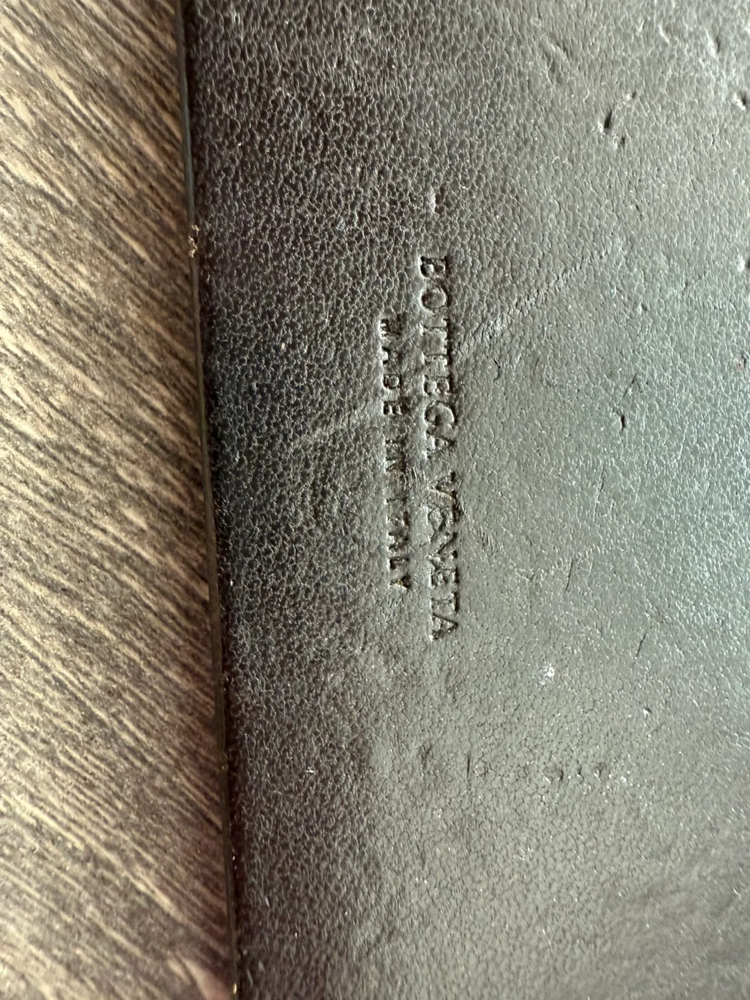 Bottega Veneta Black Leather Mirror thumbnail