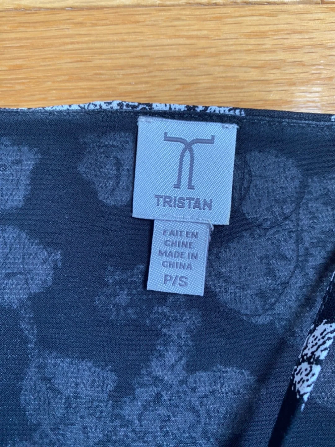 Tristan Black Floral Cami - Size S image indicator(4)