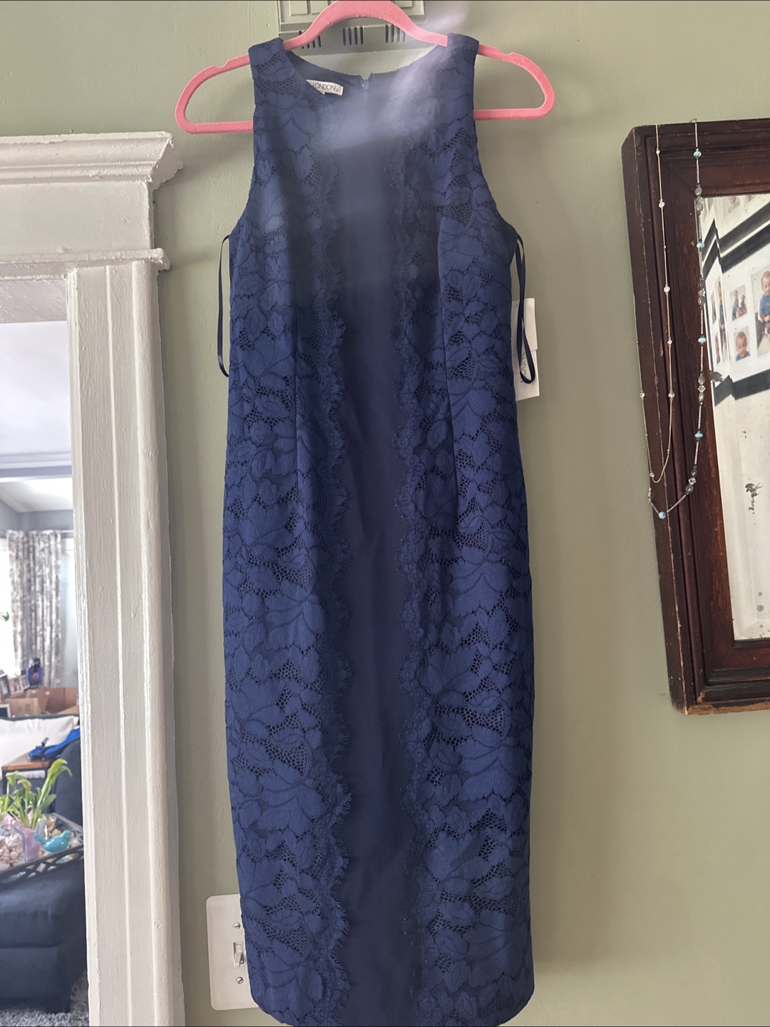 Maggy London Navy Blue Lace Dress - Size 6