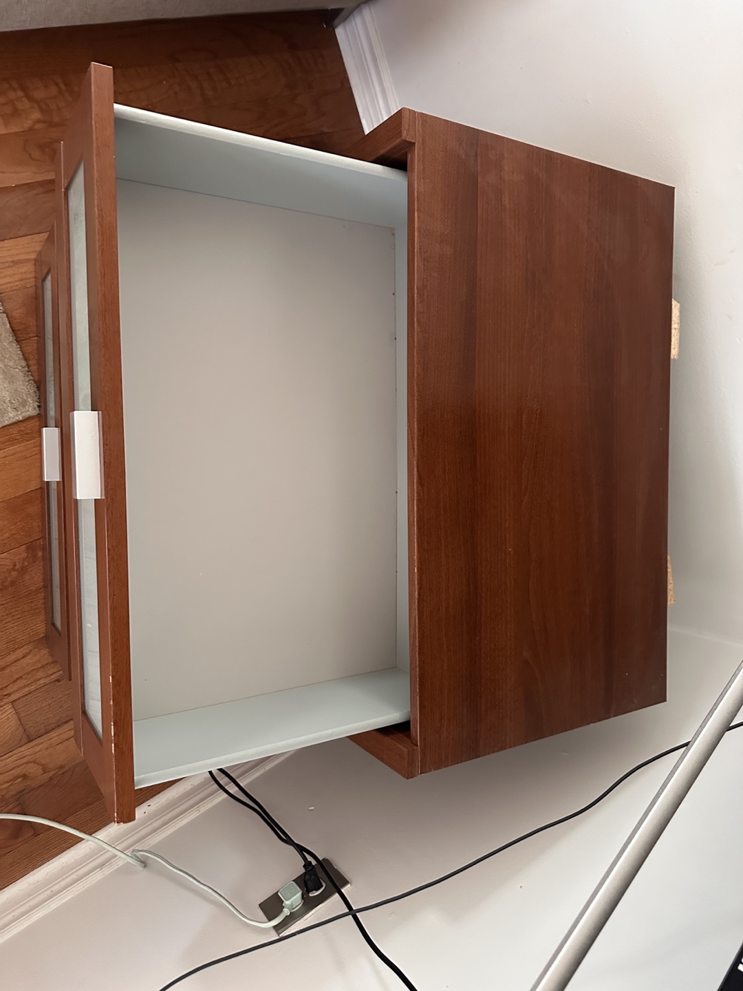 Brown Wood 3-Drawer Storage Units - photo 3