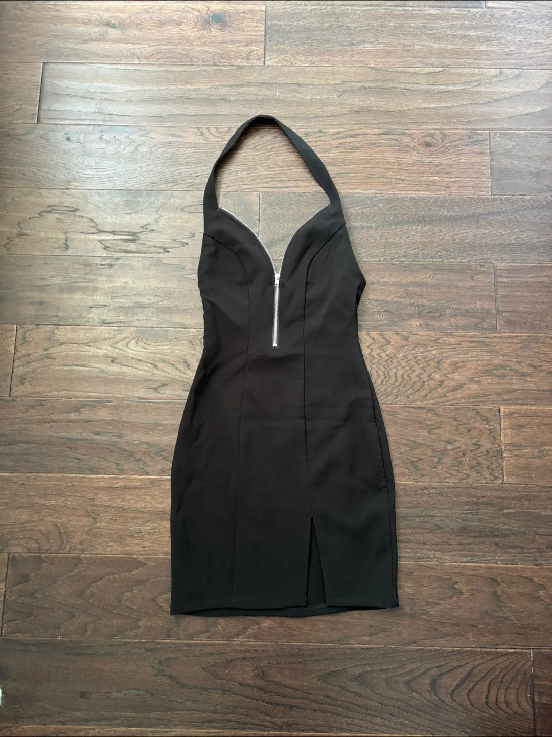 Superdown | Zip Up Halter Dress - XS thumbnail