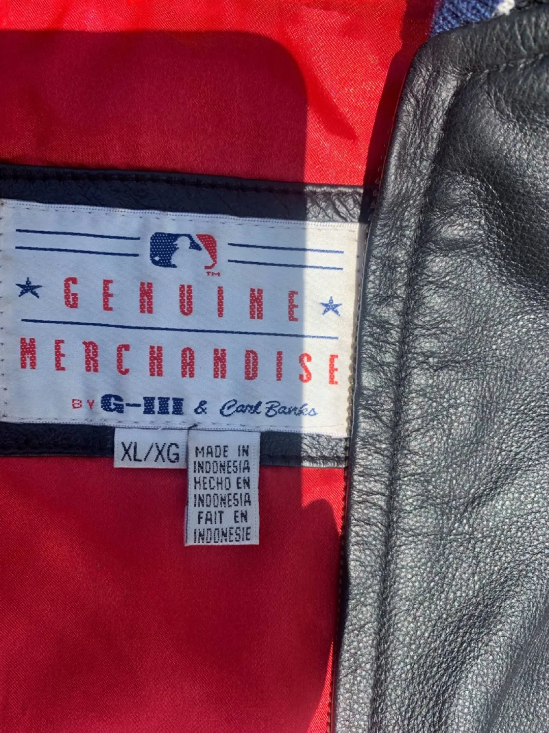 Cleveland Indians G-III Carl Banks Leather Jacket XL image indicator(2)