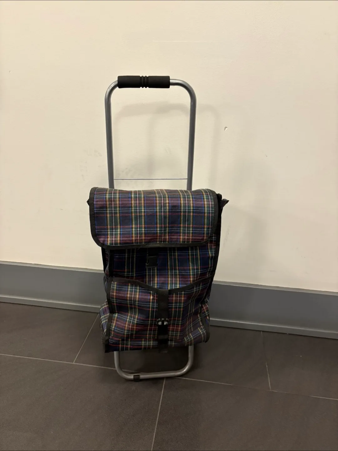 Plaid Shopping Trolley Cart thumbnail