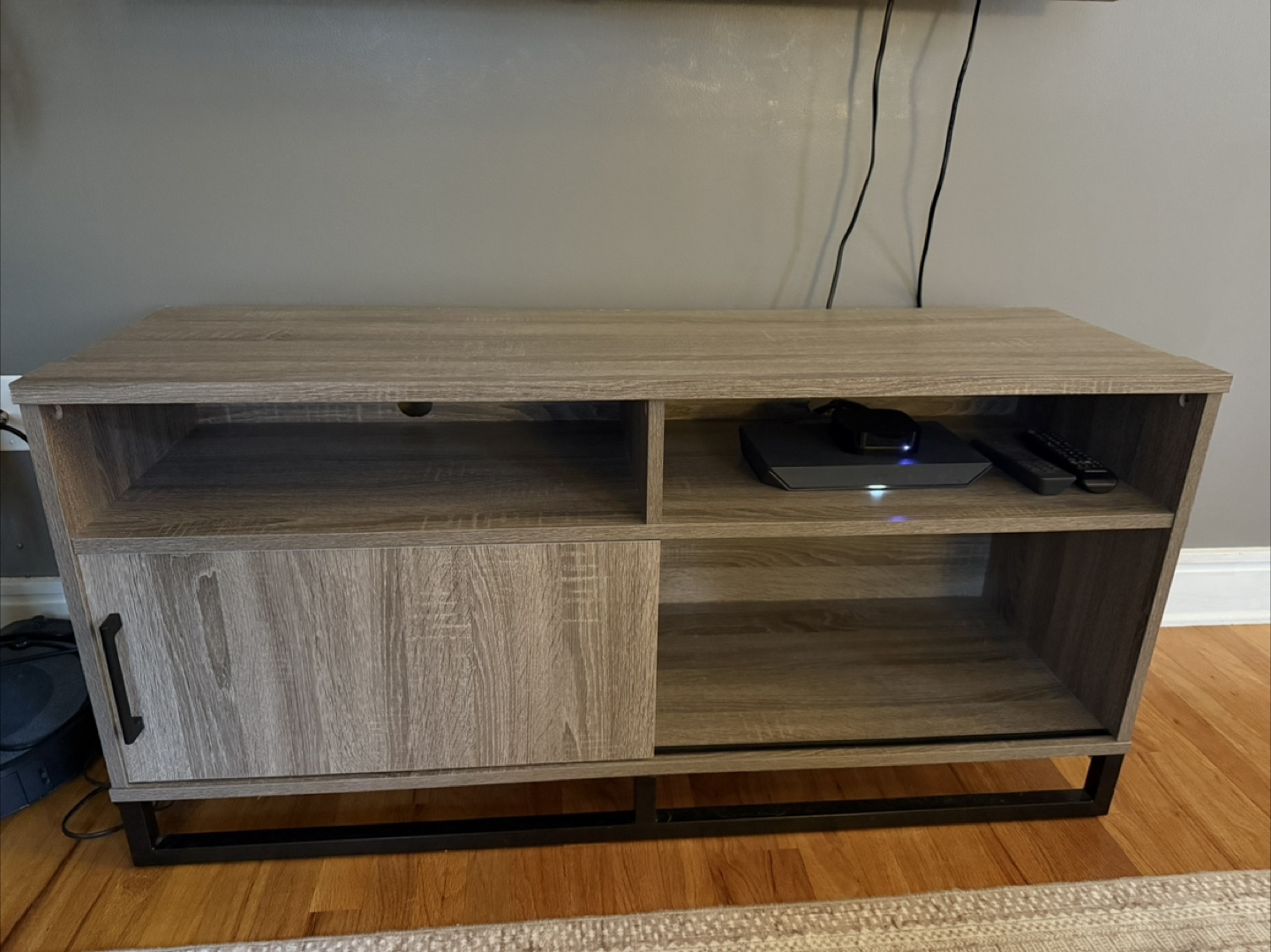 Wood TV Stand with Storage - photo 3