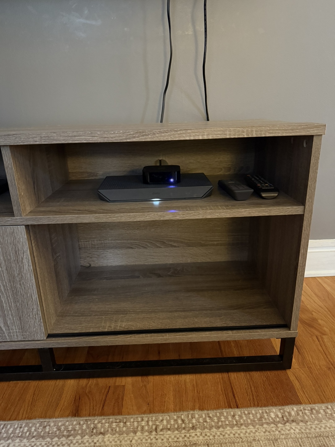 Wood TV Stand with Storage - photo 5